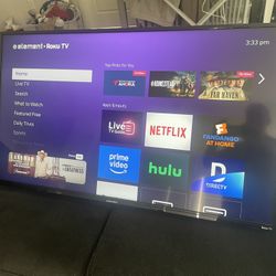   Smart Tv ,Roku Tv 50”  HD , Inches  No Control Remote.  In Perfect  Condition , No Stand Asking $100.00    OBO  