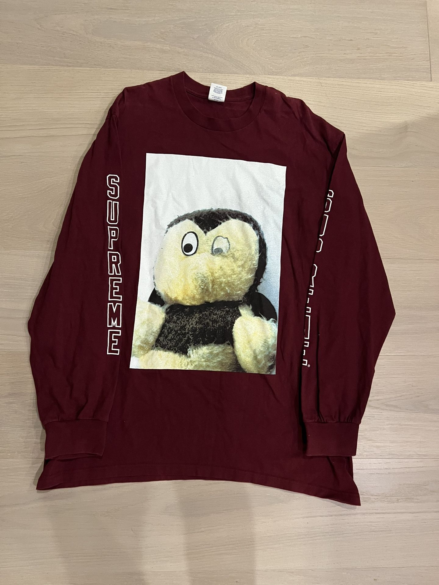 Supreme Mike Kelley AhhYouth! Long Sleeve T Shirt Burgundy Size L
