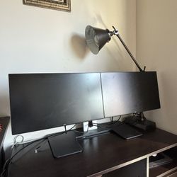 Dell Dual Monitor Setup with Adjustable Stand