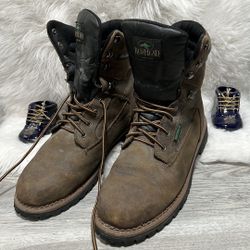 Red Head Mens Brown Leather work Hiking Boot SZ 13 M vibran 400 gram