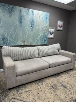 Grey Corduroy Couch