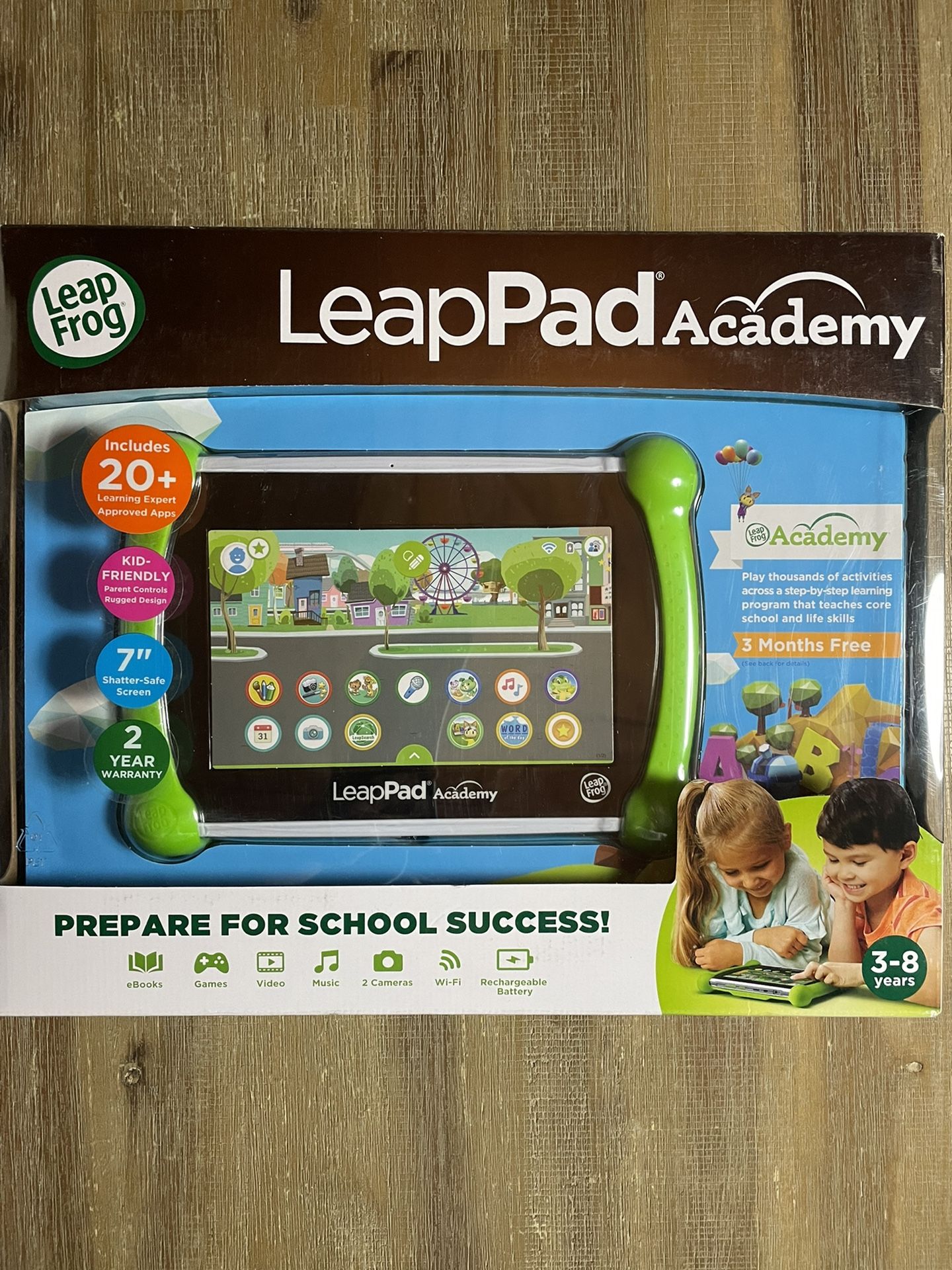 LeapFrog LeapPad Academy Kids’ Learning Tablet, Green (NEW/SEALED)