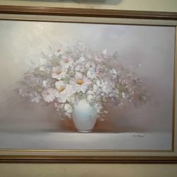 Large Decorative Floral Picture Frame Art