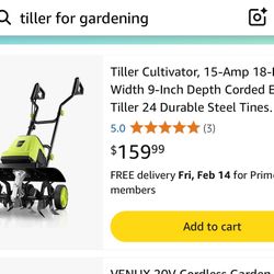 Tiller For Gardening 