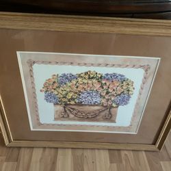 Flowers  Framed Country Picture 