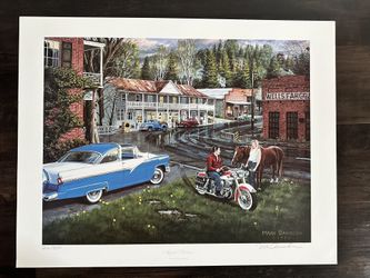 “April Showers” by Mark Davidson (1997) – Signed & Numbered Limited Edition Print (#212/500, 22x28)