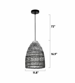 New Woven Rattan Pendant Light