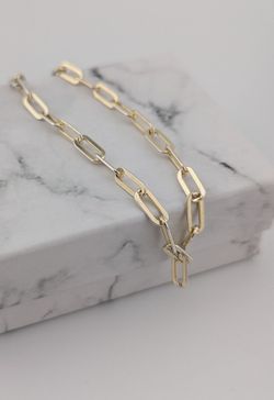 ✨ Sterling Silver Italian Paperclip Link Bracelet ✨