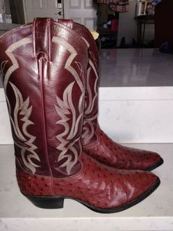 Vintage Full Quill Ostrich boots