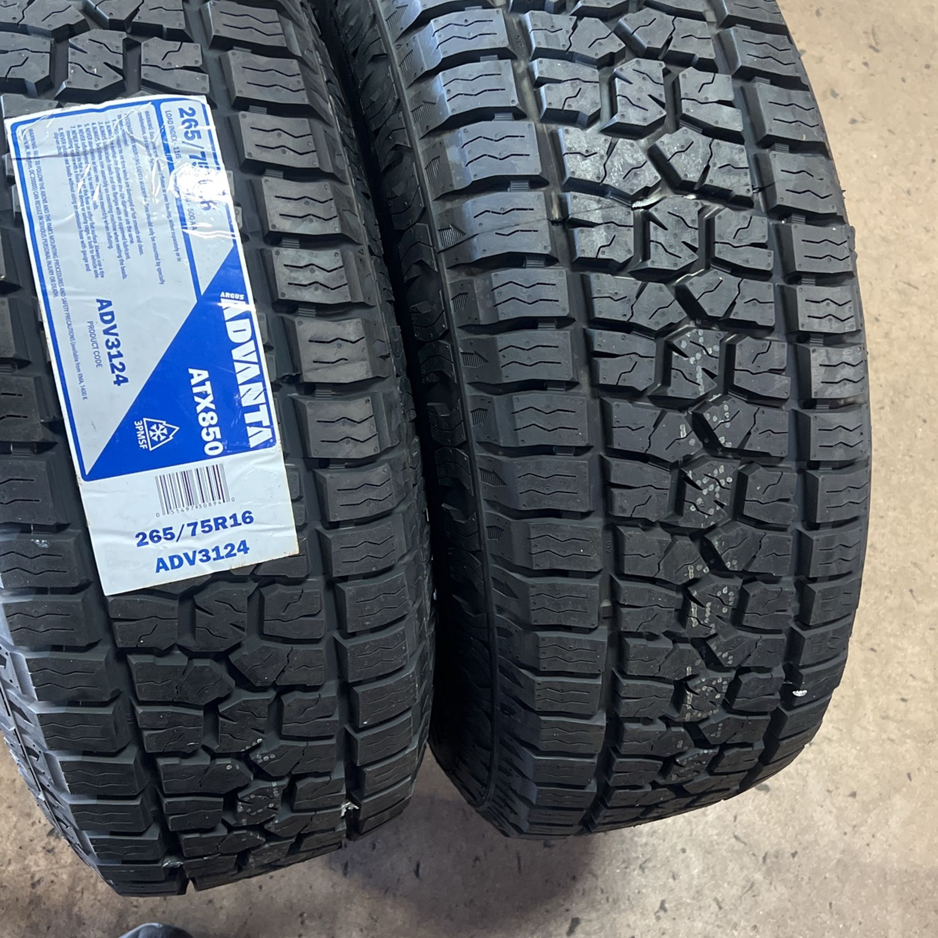 265/75r16 Advanta ATX 850 Tires for Sale in Phoenix, AZ - OfferUp