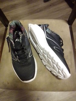 Fila Black Mesh Running Sneakers