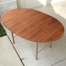 Mid Century Modern Walnut Dining Table