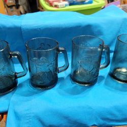MCDONALD'S  1970 SMOKE GLASS MUGS