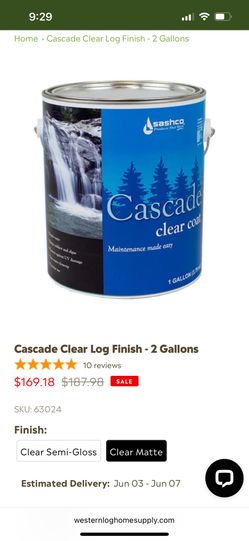 Cascade- Cedar Clearcoat - 2 Gal
