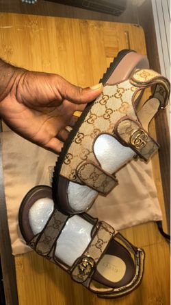 GG monogram sandals