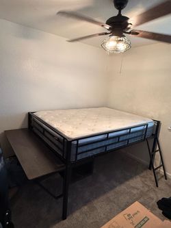Full Size Bed With Gaming Desk