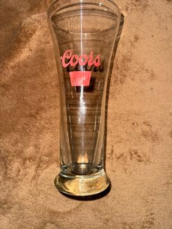 Vintage Coors Banquet tall draft glass
