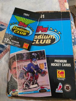 1991 Topps Stadium Club Hockey Box