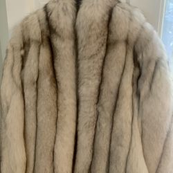 NORWEGIAN Blue fox Fur Coat 