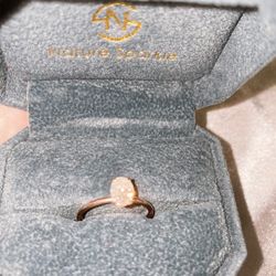 14k Rose Gold Diamond Ring