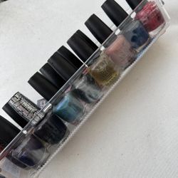 15 OPI Nail Polishes & Storage Tray