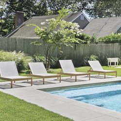 4- West Elm Pool Lounge Chairs