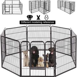 New $80 Pet Playpen 8-Panels X (24” Tall X 32” Wide) 