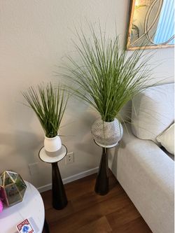 Faux potted plants