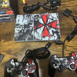 PS2 Slim with 9 Games