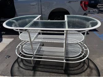 Homecrest Aluminum Mesh Bar Table