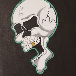 Zkull 💀 Tattoo Flash Style  Painting 