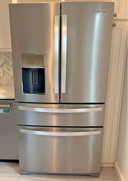 Whirlpool 26.2 Cu Ft Stainless French Door Refrigerator - Water/Ice