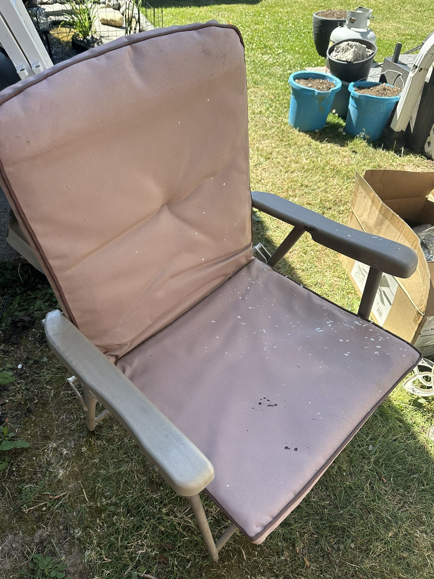 Set 4 Folding Outdoor Chairs