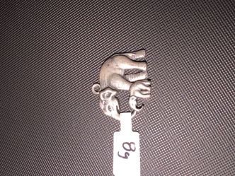 Sterling Silver 925 Elephant Charm 8 Grams