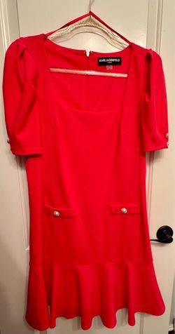 Karl Lagerfeld Paris Red Mini Dress