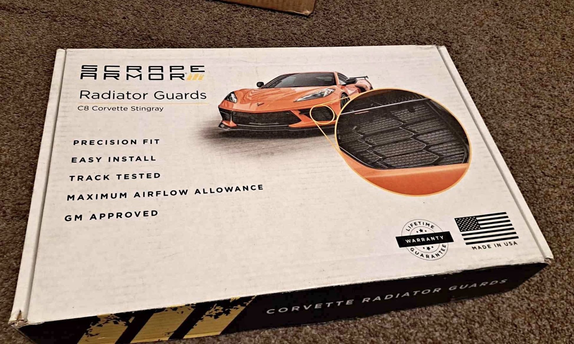 C8 Corvette Radiator guards By Scrape armor