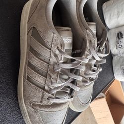 Adidas Size 13 Men Gray and White