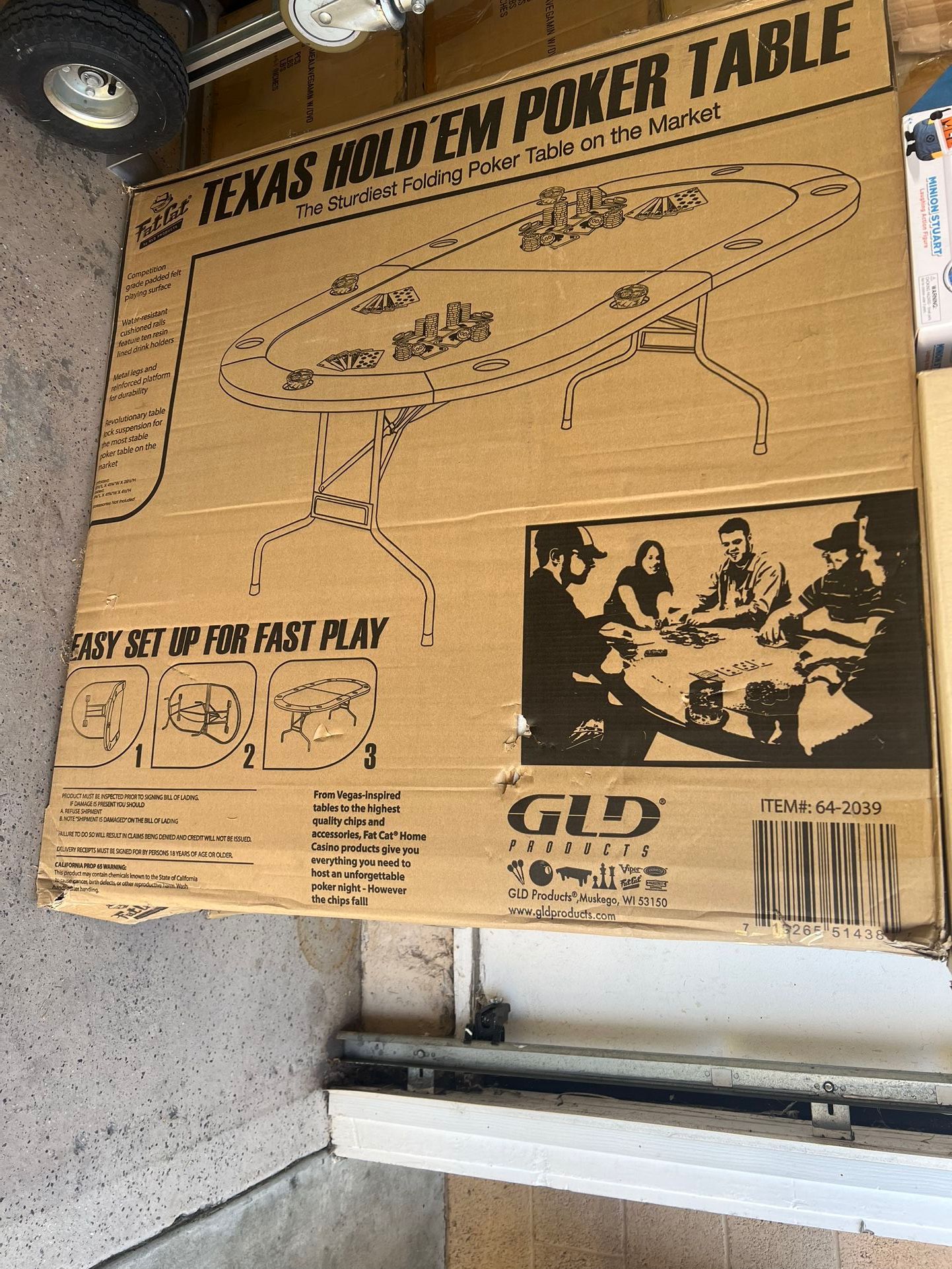 Fat Cat Texas Golden Poker Table