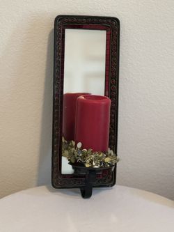 Candle Holder With Mirror For Wall 