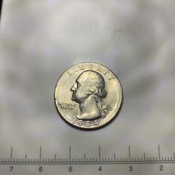 1984-P Washington Quarter Rev. Die Break