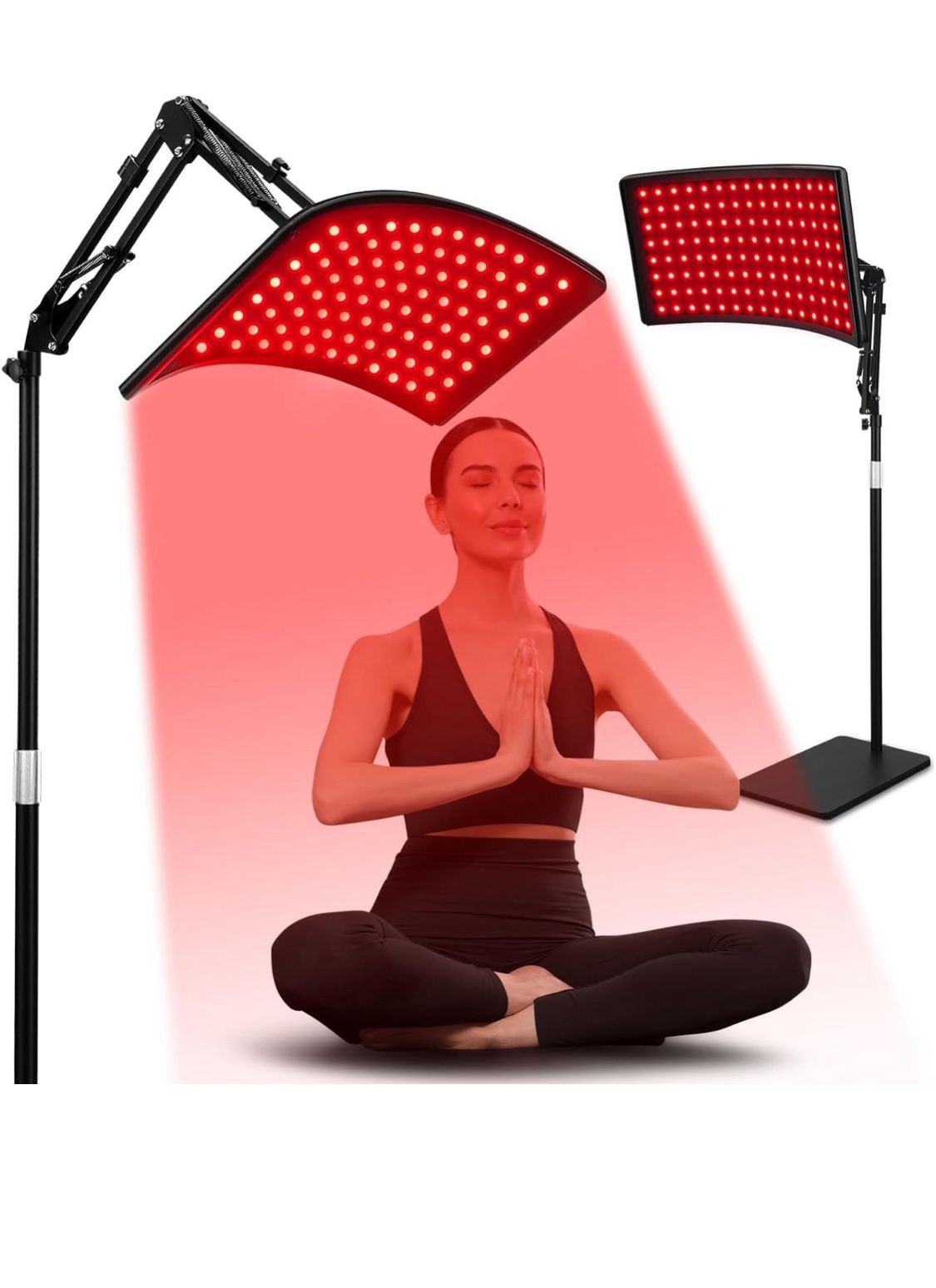 Red Light Therapy for Face and Body, Red Infrared Light Therapy Lamp with Stand Led 660nm Red Light-Therapy& 850nm Infrared Light Device for Body