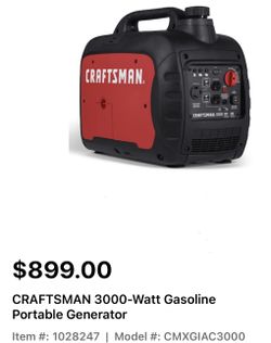 Craftsman 3000 wat generator
