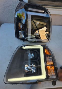 07-14 Gmc Yukon LED DRL Projector Headlights Luces Focos Micas Faros Faroles Headlamps