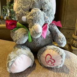 Plush Valentine Elephant Sz 21in