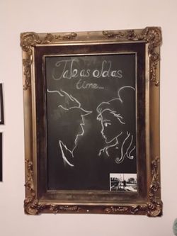 Beauty and beast chalk frame