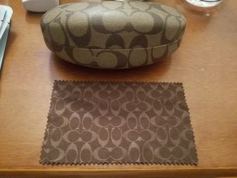 Authentic COACH glasses CASE with cleaning cloth inside. ONLY $9.99 obo
