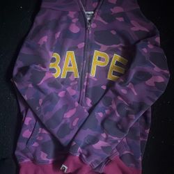 Purple Bape Hoodie 