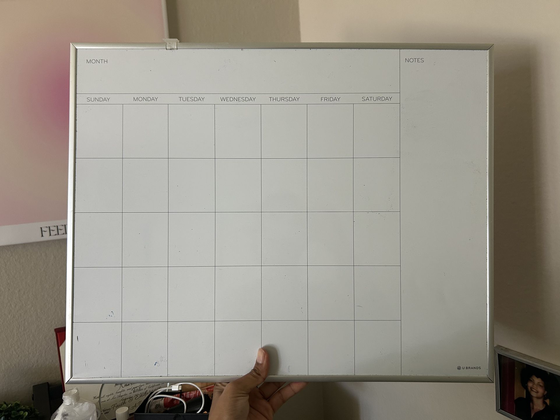 Whiteboard & Calendar Set + Dry Erase Markers (Bundle Deal)