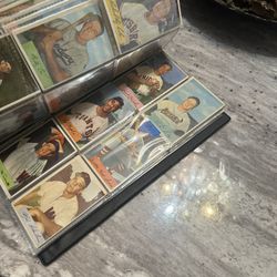 1950s Old Vintage Baseball Cards In Binder 235 Total Cards Asking $250