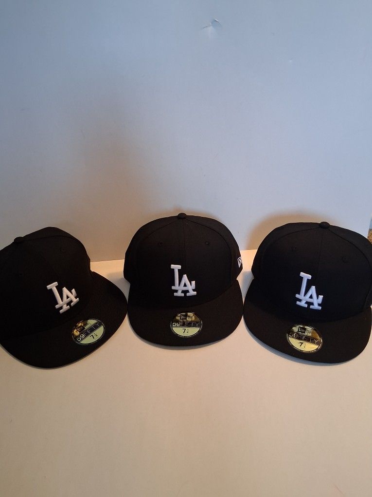 LA DODGERS ( 3 PC ) NEW ERA 59FIFTY CAP SIZE 7 1/4 ( BRAND NEW PRICE IS LOWEST )
